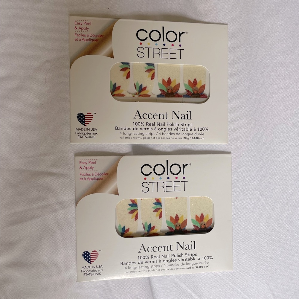 Color Street Nail Strips (two accent nails)